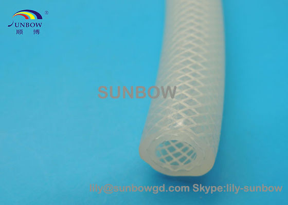 Çin SUNBOW 12MM Food Grade Extruded Fiber Reinforced Silicone Rubber Tubing Tedarikçi