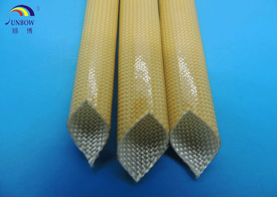 Çin Class F oil-resistant polyurethane fiberglass braided sleeving Tedarikçi