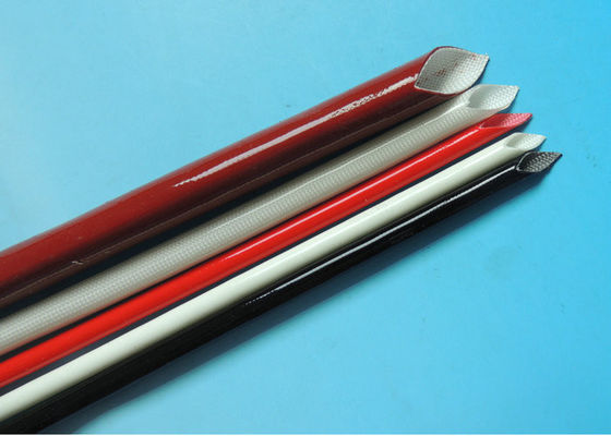 Çin Silicon Resin Coated Silicone Fiberglass Sleeving 200℃ High Temperature 0.5mm - 30mm Tedarikçi