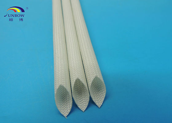 Çin Soft White 1.5KV  Silicone Fiberglass Sleeving for Wire Insulating Electric Appliance Tedarikçi