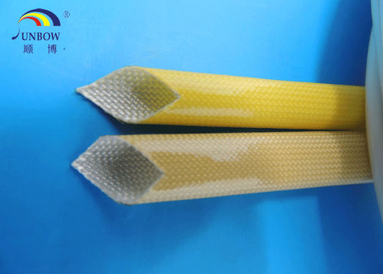 Çin 0.5-35mm Heat resistance and good electrical Polyurethane (PU) amber fiberglass sleeve for F grade machinery Tedarikçi