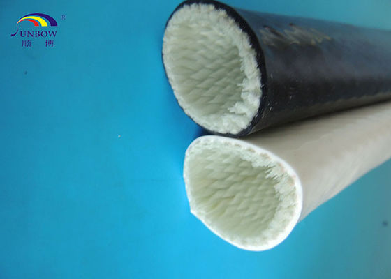 Çin Eco-friendly Silicone Resin Coated Fiberglass Braided Sleeving -65℃ ~ 260℃ Tedarikçi