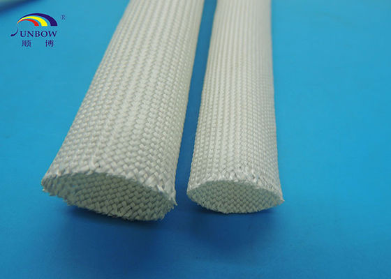 Çin Non-alkali Braided High Temperature Fiberglass Sleeving for Insulators / Wires Assemblies Tedarikçi