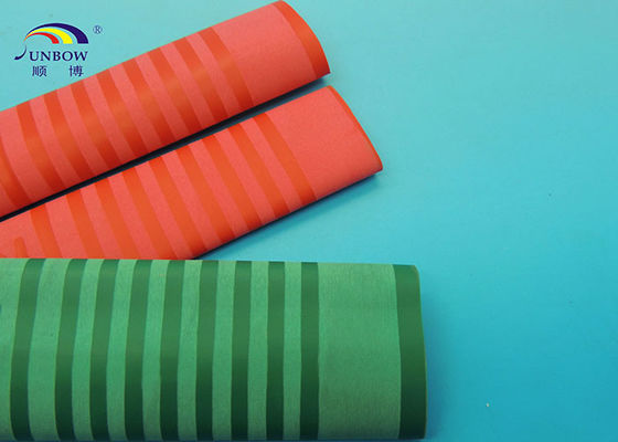 Çin Cross Lined Polyolefin Heat Shrink Tubing Fireproof and Waterproof Red Green Black Tedarikçi