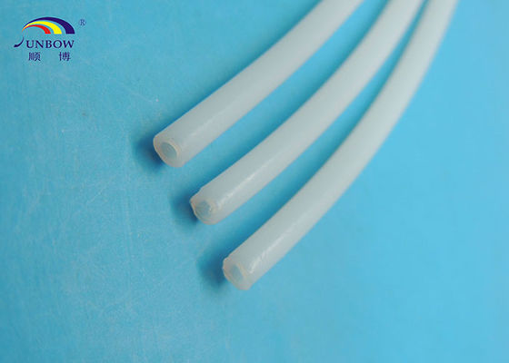 Çin High Pressure Small Dia PTFE Tube / PTFE Pipe / Sleeves Transparent and White Tedarikçi