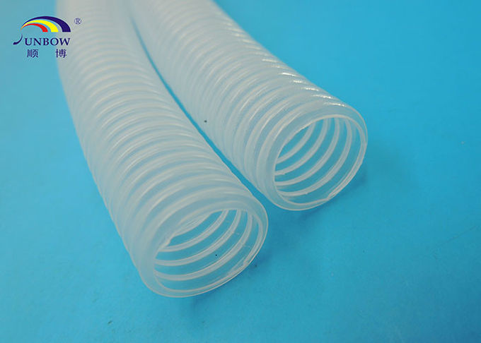 Plastic Corrugated Pipes / Tube PP PE PA Moulded Clear Corrugated Tubing