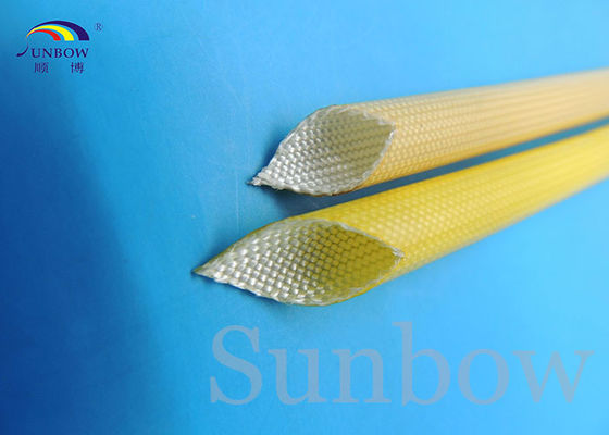 Çin SUNBOW RoHS 155C F grade  Dielectric Insulation PU Fiberglass Sleeving for Motors Tedarikçi