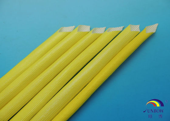Çin Acrylic Resin Saturated Fiberglass Wire Sleeve / Acrylic Coated Fiberglass Sleeving Tedarikçi