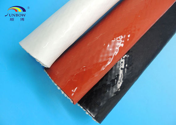 Çin Steel Plant Use Braided Fiberglass Sleeve With Silicone Cover High Temperature Resistant Tedarikçi