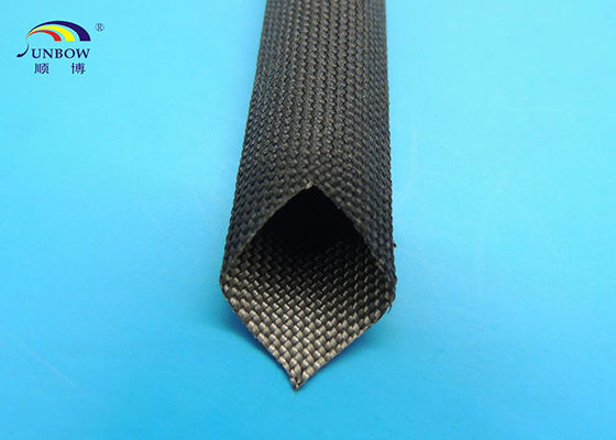 Çin 400 ℃ Flexible Black or White High Temperature Fiberglass Sleeving for Cables Tedarikçi