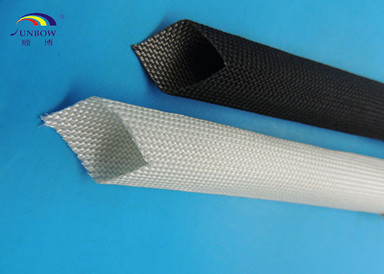 Çin Eco-friendly Flexible High Temperature Fiberglass Sleeving Fireproof for Carbon Brush Tedarikçi