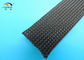 Polyester monofilament Siyah genişletilebilir örgülü kablo sleevings Tedarikçi