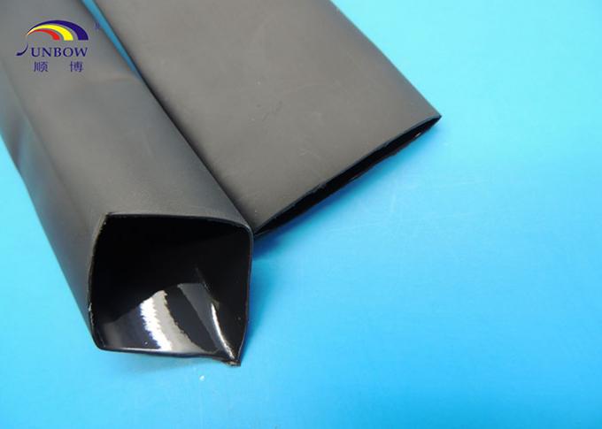 Esnek Isıyla Daralan Poliolefine Boru, Çözülebilir Liner ile 12.7mm Siyah